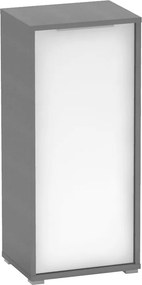 Dulap RIOMA NEW TYP 10, gri grafit/alb, DTD laminat, cu o usa, 50x38x1