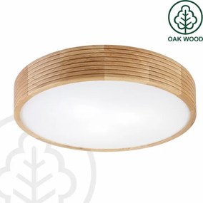 Brilagi - Lampă de tavan LED CARVALHO MODERN 3xE27/60W/230V, diam. 47,5 cm, stejar