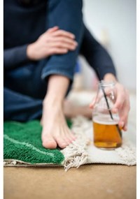 Covor gri deschis/crem lavabil/țesut manual din bumbac 140x200 cm Air Natural – Lorena Canals