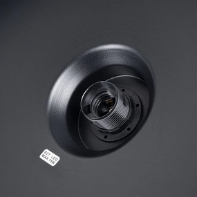 Lustră neagră ø 35 cm Vito – Sollux