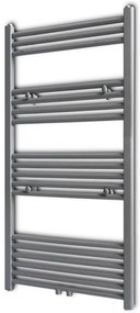 Radiator port-prosop încălzire centrală baie, drept, gri, 600x1160 mm