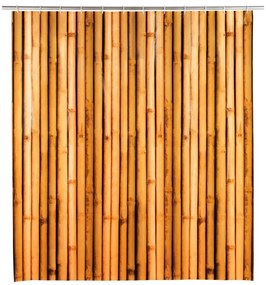 WENKO 25233100 - Perdea de duș BAMBUSA 180 x 200 cm, maro