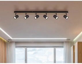 Spot Globo 57911-6DBW ROBBY 6xGU10/35W/230V negru/maro