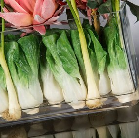 Aranjament floral decor festiv design LUX RECTANGULAR VASE PROTEA