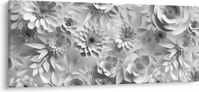 Tablou - Flori albe (120x50 cm)
