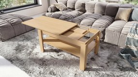 Mazzoni ASTI-R Stejar Oasis – MASĂ/MĂSUȚĂ CAFEA MODERNĂ CU BLAT EXTENSIBIL