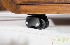 Dulap cu sertare si role, colturi rotunjite din lemn de trandafir Goa 60cm A-35896 VC