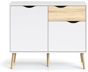 Comodă Tvilum Oslo, 99x82 cm, alb