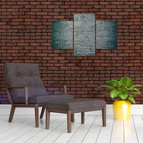 Tabloul cu perete din cărămidă (90x60 cm)