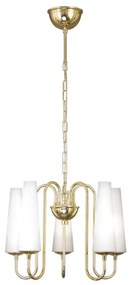 Candelabru cu 5 brate design modern Magnum auriu