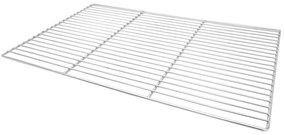 vidaXL Grătar Argintiu 67 x 40 cm Oţel inoxidabil