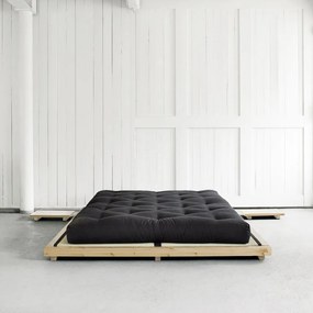 Pat matrimonial din lemn masiv de pin cu somieră 160x200 cm Dock – Karup Design