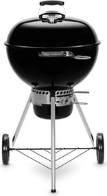 Gratar pe carbuni Weber Master Touch WB 14701004, 57 cm, Otel inoxidabil, Reglare flux de aer, 2 roti gumate, Termometru incorporat, Negru