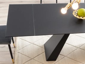 Masa extensibila Salvadore negru mat L160-240xl90 cm