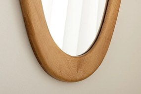 Oglinda de perete cu rama din lemn ORGANIC 120cm stejar