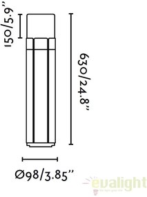 STALP DE EXTERIOR MODERN IP65 TRAM L 75531