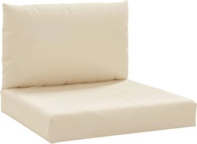 vidaXL Perne pentru canapea din paleți, 2 buc., bej, material textil