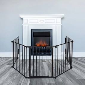 Stilista paravan de șemineu, metal, 3050 x 755 x 600 cm