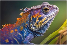 Tablou - Iguana colorată (90x60 cm)