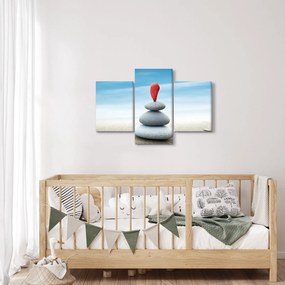 Tablou -Echilibru cu pietre (90x60 cm)