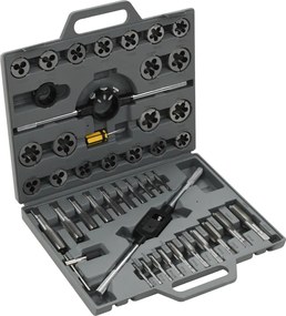 vidaXL Set de filiere și tarozi, 45 piese