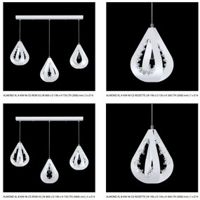 Pendul modern design LUX realizat manual ALMOND XL A