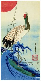 Reproducere The Wave, The Crane & The Rising Sun, Utagawa Hiroshige