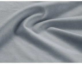 Colțar albastru deschis extensibil, cu spațiu de depozitare cu tapițerie din catifea (cu colț pe partea dreaptă-în formă de "U") Kyoto – Cosmopolitan Design