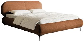 Pat matrimonial 140 cm Octave 140B (cu somieră) (miere + negru). 1100020