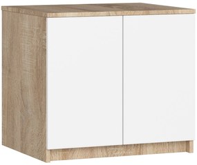Suprastructură pentru dulap Sashka II (Stejar sonoma + Alb). 1070818