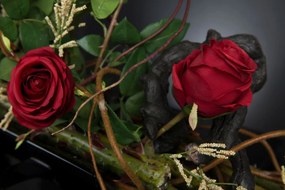 Aranjament floral elegant, design LUX GONDOLA ROSE