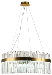 Lustră LED de cristal dimabilă pe cablu LED/80W/230V + telecomandă