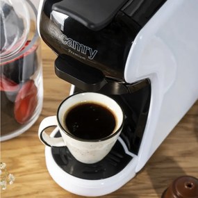La mâna a doua: Espressor cafea macinata si capsule 9 in 1 Camry CR 4414, 3000W, 19 bar, Negru/Alb