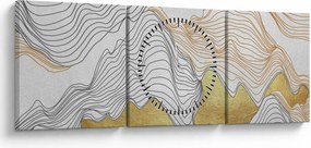 Tablou - Decor III. (cu ceas) (90x30 cm)