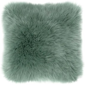 Pernă Tiseco Home Studio Sheepskin, 45 x 45 cm, verde