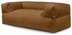 Fotoliu bean bag maro cu tapițerie din țesătură bouclé Sofa MooG – SLOWDOWN