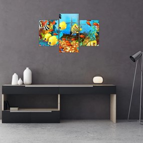 Tablou - Recif de corali colorat (90x60 cm)