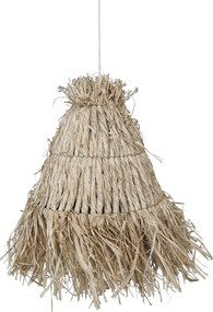 Abajur împletit din rafie, natur, H26/D30 cm