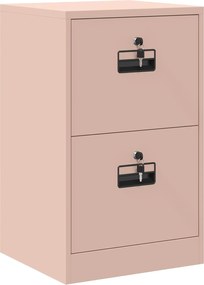 vidaXL Dulap pentru Fișiere cu sertar cu raft Roz 45,5 x 42 x 74,5 cm