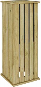 vidaXL Cutii de plantare Maro 33 x 33 x 85 cm Lemn de pin tratat