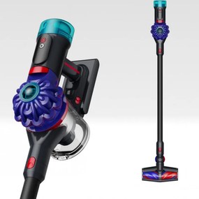 Aspirator vertical cu statie de incarcare si golire automata Dyson V10 Konical Moulded 594030-01, 150AW, 0,5 l, 60 min, 3 moduri, HEPA, Golire igienica, Fara incurcaturi, Negru