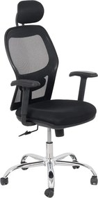 Scaun ergonomic OFF 989 negru, brațe reglabile și suport lombar