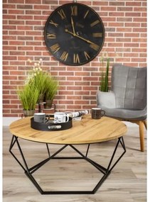 Măsuță de cafea DIAMOND 40x90 cm neagră/maro