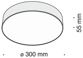 Plafoniera LED design tehnic ZON alb MYC032CL-L43W4K