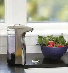 Dispenser de săpun cu senzor din metal gri 237 ml - simplehuman