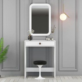 Măsuță cosmetică Lizbon Mirror White