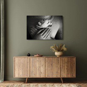 Tablou - Lotus în mâinile lui Buddha (90x60 cm)