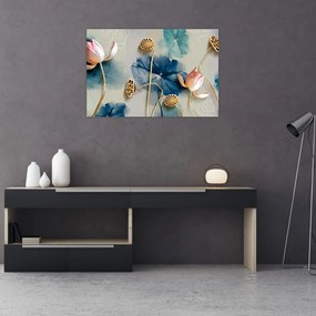 Tablou cu flori (90x60 cm)