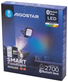 Proiector LED RGBW Aigostar MESH LED/30W/230V 6500K IP65 + telecomandă