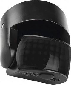 Senzor exterior PIR pentru mișcare și amurg 1200W/230V IP65 negru